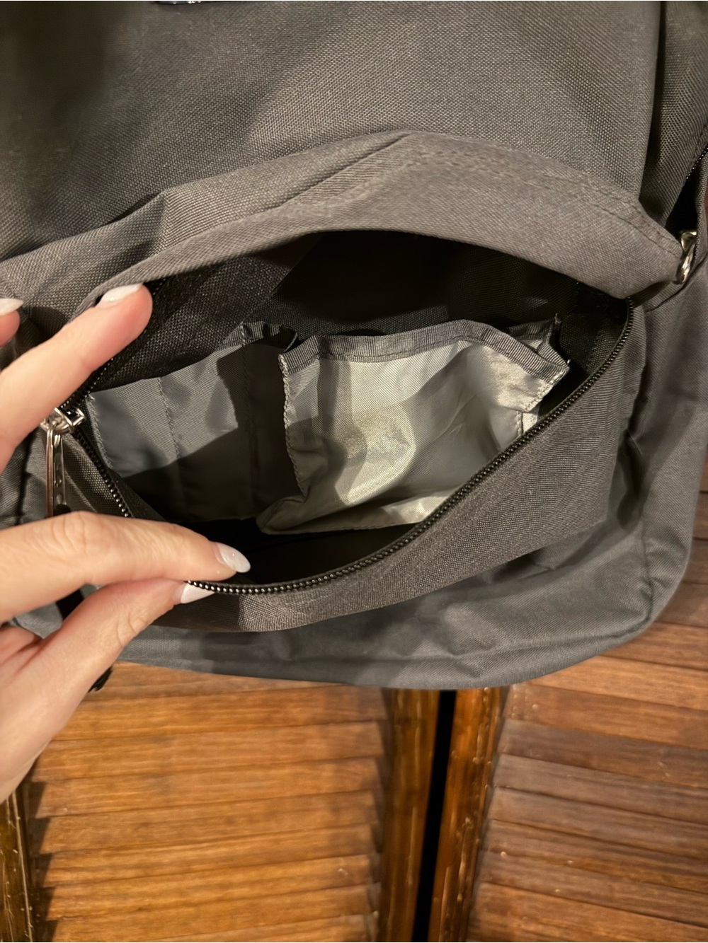 Jansport Charcoal Gray Classic Backpack - Picture 2 of 4